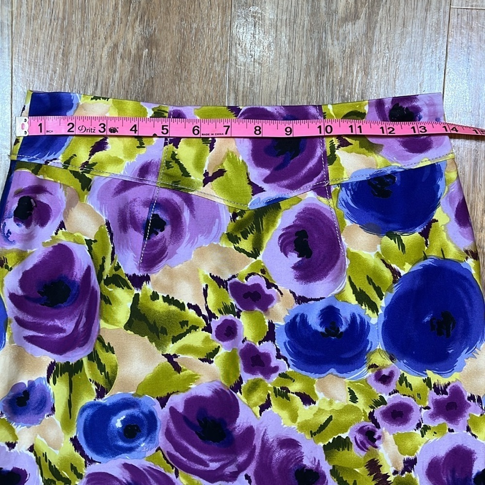 Anthropologie Yoana Baraschi Happenstance Pencil Skirt Size 4 Floral Lined EUC - Picture 8 of 10